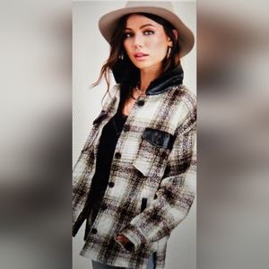 Plaid Button jacket